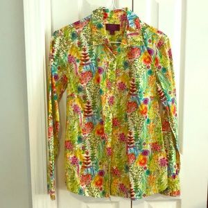- J. Crew 0 liberty of London tresco floral shirt